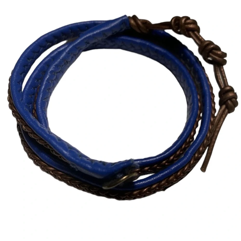 Braided Chan Luu leather wrap bracelet